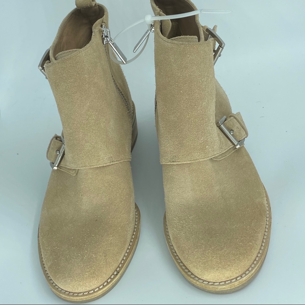 Michael Kors Adams Suede Monk Strap Ankle Boots - Picture 6 of 11